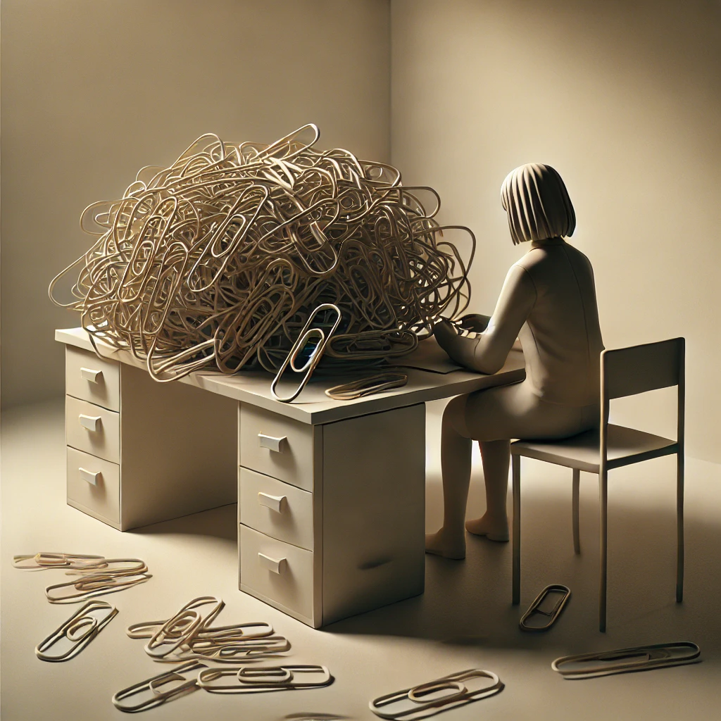 Büroklammern entwirren