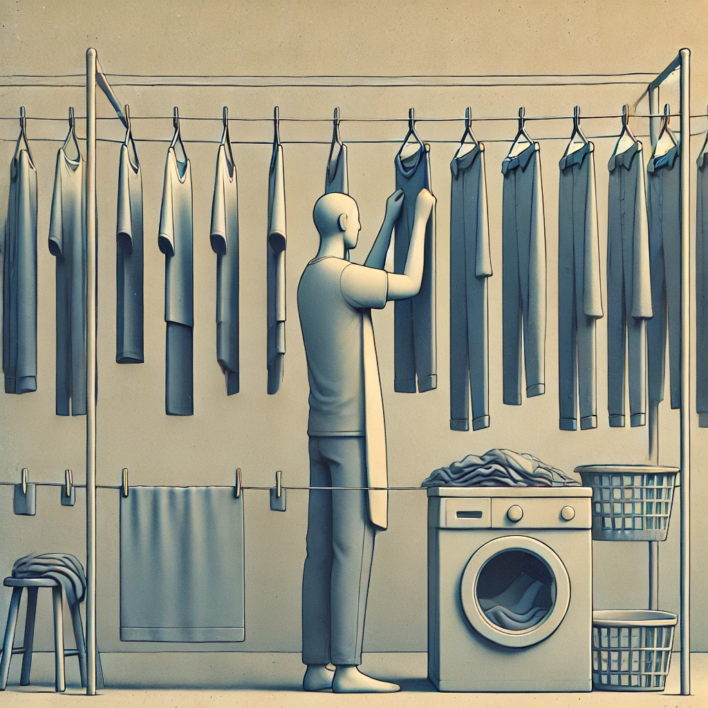 Wäsche aufhängen